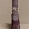 Maria Faux Leather Crocodile Shoulder Bag – Chocolate