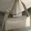 Maria Faux Suede Shoulder Bag – Stone