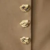 Marielle Button Up Cropped Jacket – Taupe