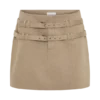 Marielle Double Belt Mini Skirt – Taupe Marielle Double Belt Mini Skirt – Taupe