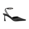 Marley Satin Pointed Heel – Black Marley Satin Pointed Heel – Black