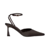 Marley Satin Pointed Heel – Chocolate Marley Satin Pointed Heel – Chocolate