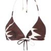 Marquise Bikini Top – Chocolate Deco Fleur Print Marquise Bikini Top – Chocolate Deco Fleur Print