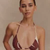 Marquise Bikini Top – Chocolate Deco Fleur Print Marquise Bikini Top – Chocolate Deco Fleur Print