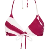 Marquise Bikini Top – Dragonfruit Deco Fleur Print
