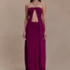 Marimae Long Knit Top – Plum Marimae Long Knit Top – Plum