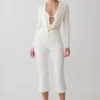 Mary Denim Capris – White Mary Denim Capris – White