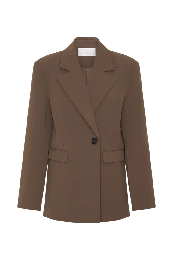Mateo Oversized Blazer – Cacao Brown Mateo Oversized Blazer – Cacao Brown