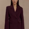 Mateo Oversized Blazer – Mahogany Mateo Oversized Blazer – Mahogany