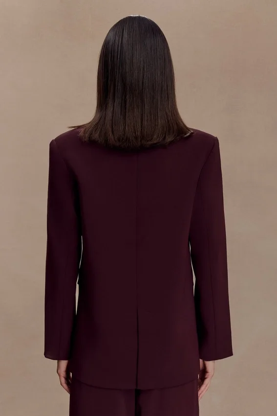Mateo Oversized Blazer – Mahogany Mateo Oversized Blazer – Mahogany