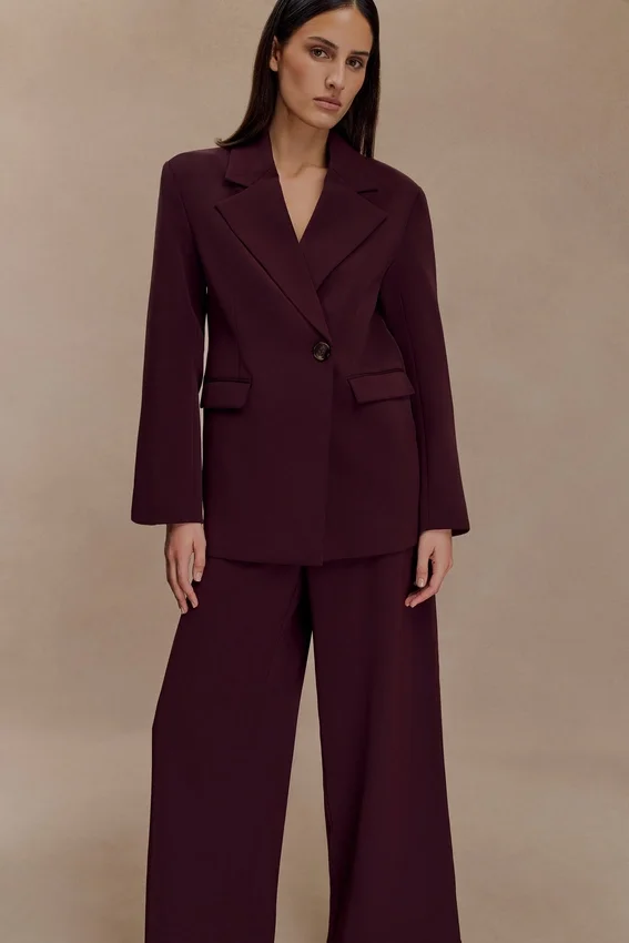 Mateo Oversized Blazer – Mahogany Mateo Oversized Blazer – Mahogany