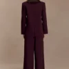 Arlo Wide Leg Suiting Trouser – Mahogany