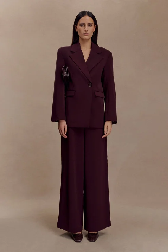 Mateo Oversized Blazer – Mahogany Mateo Oversized Blazer – Mahogany