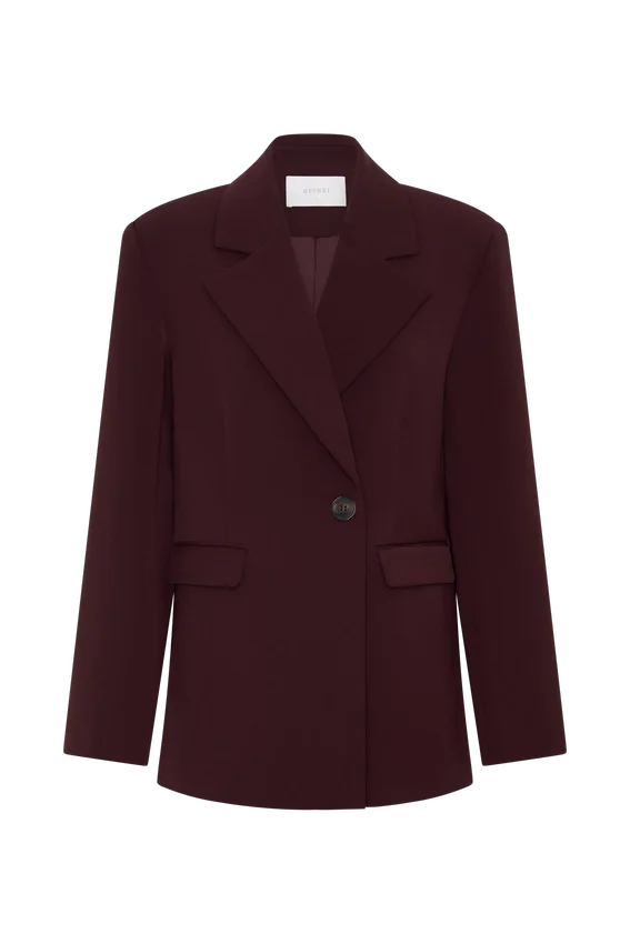 Mateo Oversized Blazer – Mahogany Mateo Oversized Blazer – Mahogany