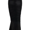 Matilda Ruched Mesh Maxi Skirt – Black Matilda Ruched Mesh Maxi Skirt – Black