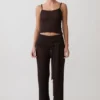Mattais Boucle Knit Pants – Dark Chocolate Mattais Boucle Knit Pants – Dark Chocolate