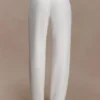 Maude Crepe Straight Leg Pants – Ivory