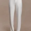 Maude Crepe Straight Leg Pants – Ivory