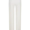 Maude Crepe Straight Leg Pants – Ivory