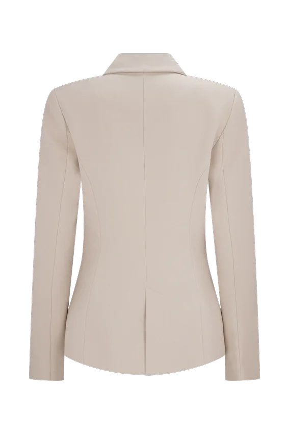 Max Cinched Waist Blazer – Ivory Stone Max Cinched Waist Blazer – Ivory Stone