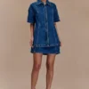 Maya Oversized Denim Shirt – Dark Blue Maya Oversized Denim Shirt – Dark Blue