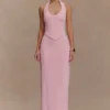 Alma High Waist Maxi Skirt – Candy Pink