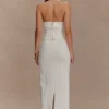 Alma High Waist Maxi Skirt – White