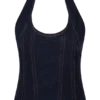 Meadow Denim Corset Halter Top – Indigo Blue Meadow Denim Corset Halter Top – Indigo Blue