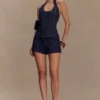 Meadow Denim Corset Halter Top – Indigo Blue Meadow Denim Corset Halter Top – Indigo Blue