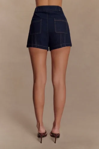 Meadow Denim Shorts – Indigo Blue