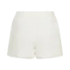 Melody Linen Short With Lace – White Melody Linen Short With Lace – White