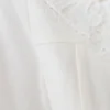 Melody Short Sleeve Shirt With Lace Collar – White
