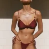 Memphis Beaded Bikini Top – Wine Memphis Beaded Bikini Top – Wine