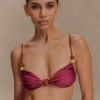Memphis Beaded Bikini Top – Wine Memphis Beaded Bikini Top – Wine