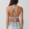 Miley Crochet Halter Top – Pale Aqua Miley Crochet Halter Top – Pale Aqua