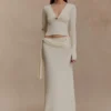 Bowie Low Rise Knit Maxi Skirt – Ivory Bowie Low Rise Knit Maxi Skirt – Ivory