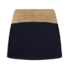 Miranda Faux Suede Belted Denim Mini Skirt – Indigo Blue Miranda Faux Suede Belted Denim Mini Skirt – Indigo Blue