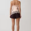 Miriam Satin & Lace Camisole – Peach