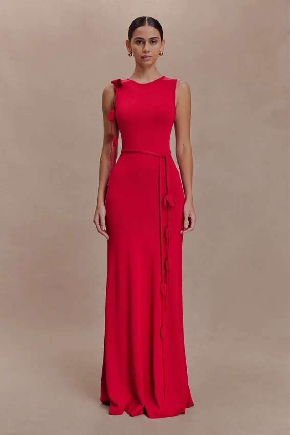 Monay Tulip Maxi Dress – Raspberry Monay Tulip Maxi Dress – Raspberry