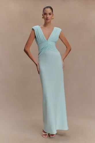 Monique Maxi Dress – Ice Blue