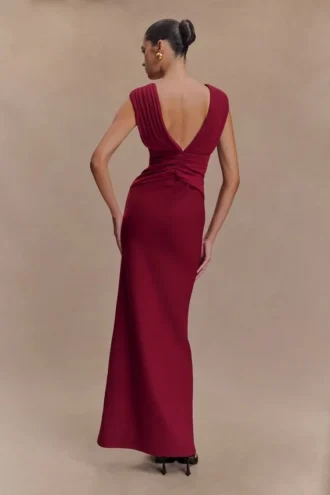Monique Maxi Dress – Plum