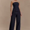 Monte Strapless Denim Corset – Washed Indigo Blue Monte Strapless Denim Corset – Washed Indigo Blue