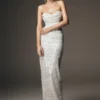 Nala Strapless Sequin Maxi Dress – Ivory Nala Strapless Sequin Maxi Dress – Ivory