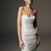 Nala Strapless Sequin Maxi Dress – Ivory Nala Strapless Sequin Maxi Dress – Ivory