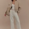 Rudy Suede Bomber Jacket – Sand Rudy Suede Bomber Jacket – Sand
