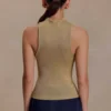 Nikki Lurex Top With Hardware – Gold Nikki Lurex Top With Hardware – Gold