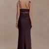 Nina Satin And Lace Camisole – Chocolate Nina Satin And Lace Camisole – Chocolate