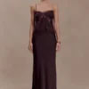 Nina Satin And Lace Camisole – Chocolate Nina Satin And Lace Camisole – Chocolate