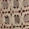 Noel Mirror Knit Midi Skirt – Beige