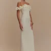 Nova Ruffle Off Shoulder Maxi Dress – Ivory Nova Ruffle Off Shoulder Maxi Dress – Ivory